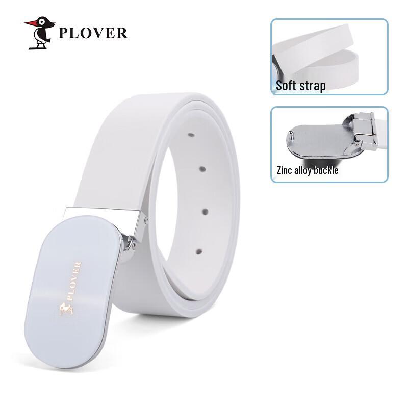 PLOVER Cowhide Plate Buckle Fashion Belt