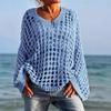 Maglione Oversize da Donna a Maniche Lunghe, Taglio Largo Casual Versatile con Cut-out, Maglia da Sole