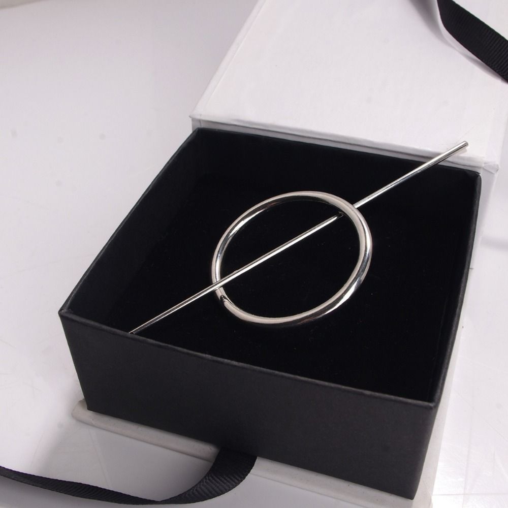 Alloy Geometric Hair Clip Japanese Style Circle Headpiece Casual Hair Accessories For Girls