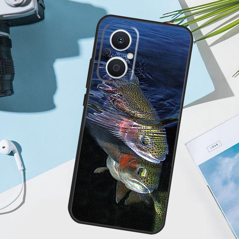 Vintage Trout Fishing Cover For OPPO Reno 13 F 10 11 12 14 Pro 11F 12F 14F 7 8 Lite OPPO Find X9 X8 X5 X6 Pro Case