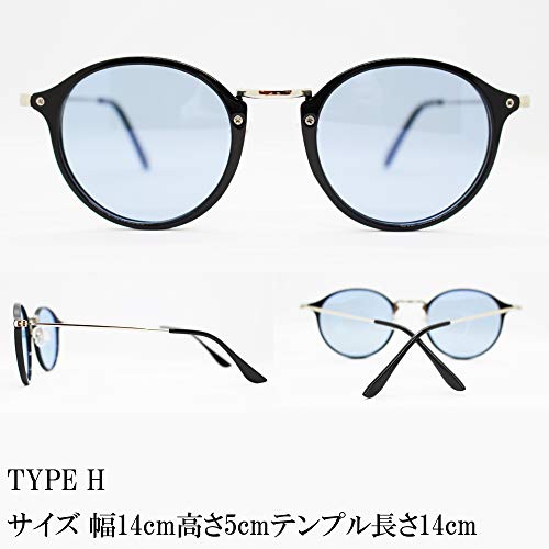 Eight Tokyo Polarized Sunglasses for Men and Women, Blue Light Blocking, Wellington/Boston Style, Lightweight, Light Color, Biker Glasses, UV Protecti