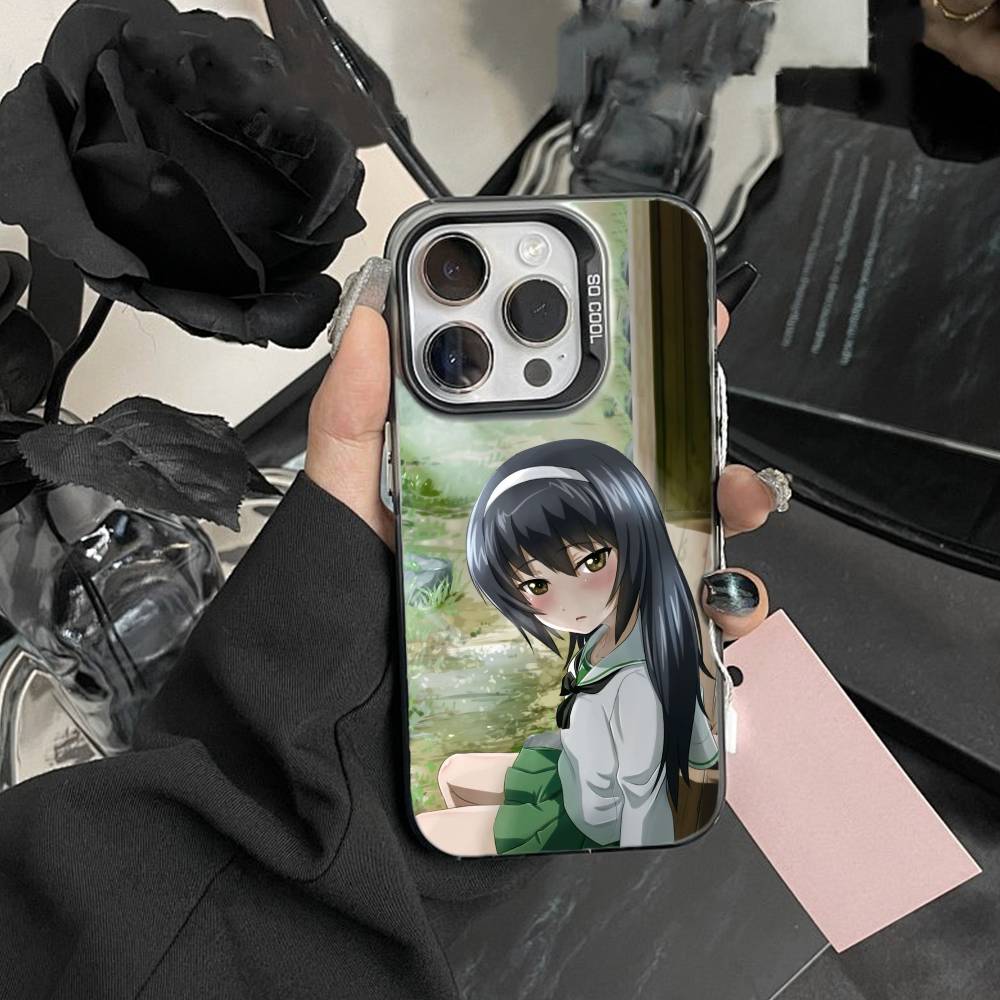 G-GIRLS Und P-PANZER Phone Case For iPhone 17,16,15,14,13,12,Pro MAX Black Matte Shockproof Cover
