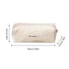 Cream Pencil Bag Zipper Makeup Brush Holder Corduroy Pencil Case Pouch Box Organizer Gift For School Student Teen Adults Travel