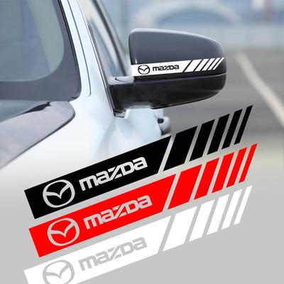 2 Adet Araba Dikiz Aynası Yan Çıkartma Şerit Etiket Araç Gövdesi 3 6 CX5 2 CX3 CX9 MX5 RX8 Axela Demio MS CX5 2 Axela Demio Atenza MS GJI GH