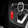 4X Gear Shift Panel Side Button Cover For BMW 1-4 Series F20 F30 Car Accessories