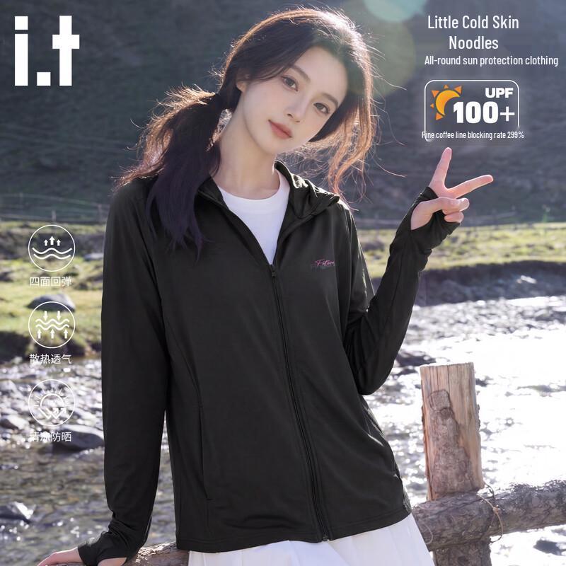 Fingercroxx IT Women s Ice Silk Cooling Sun Protection Hoodie S