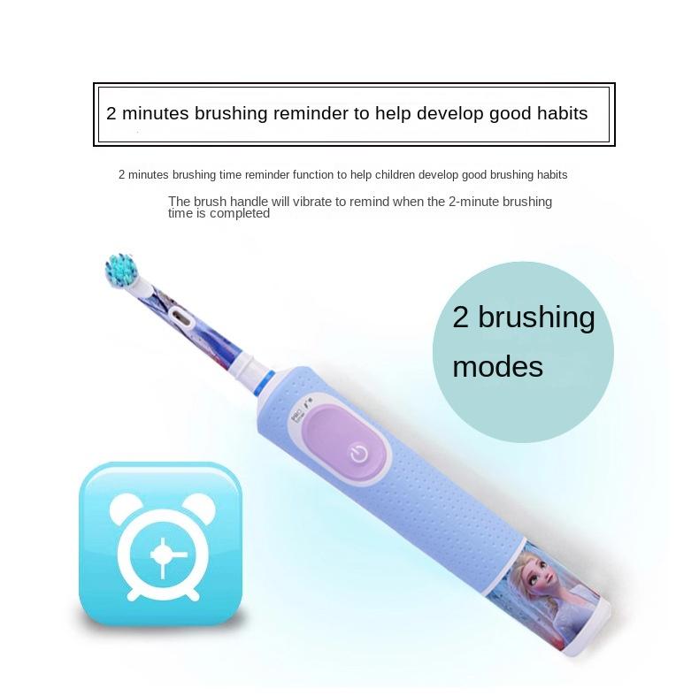 Oral-B Kids Electric Toothbrush D100/D103K Gift Set, Sonic Soft Bristle Heads, for Toddlers Ages 2-12
