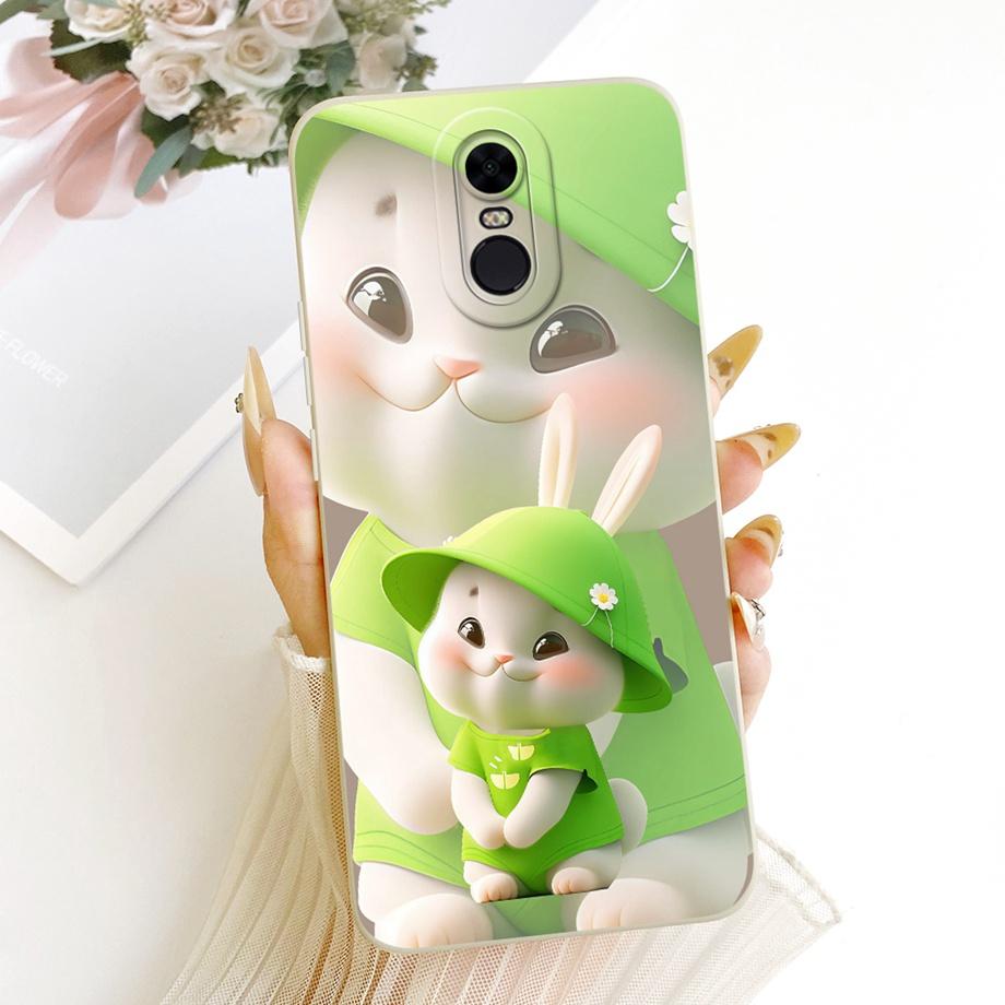 New Fashion Painting Phone Case For Xiaomi Redmi 5 Plus Redmi5 5+ 5Plus Funda Soft Matte Silicone Bow Pattern Cartoon Cat Covers