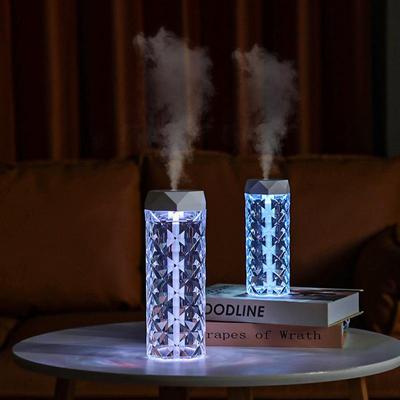 USB Crystal Humidifier Lamp | Bedroom & Desktop Aromatherapy | Large Spray Hydrating Instrument