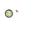 Melodic Clock And Swedish Dala Horse Figurine Decorative Wall Hanging Sound Sculpture for Bedroom