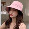 Cappello da donna estivo parasole per il viso piccolo cappello a secchiello copertura per il viso versione coreana cappello da sole protettivo cappello a secchiello