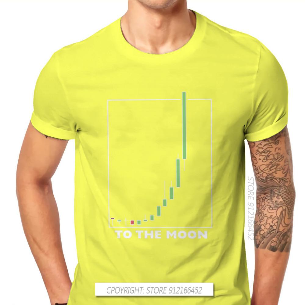 To The Moon Classic Wallstreetbets Stock Option Trading T Shirt Classic Graphic Big Size TShirt Big Sales Men