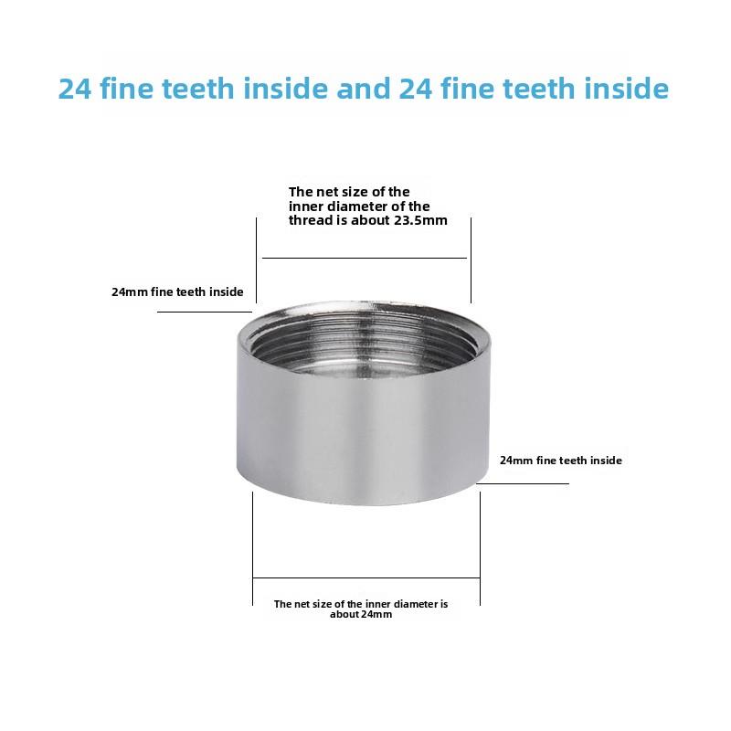 Faucet Adapter 22 Turn 16 18 20 22 24 26 28 30 32mm Internal and External Fine Tooth Faucet Conversion Thread Accessories