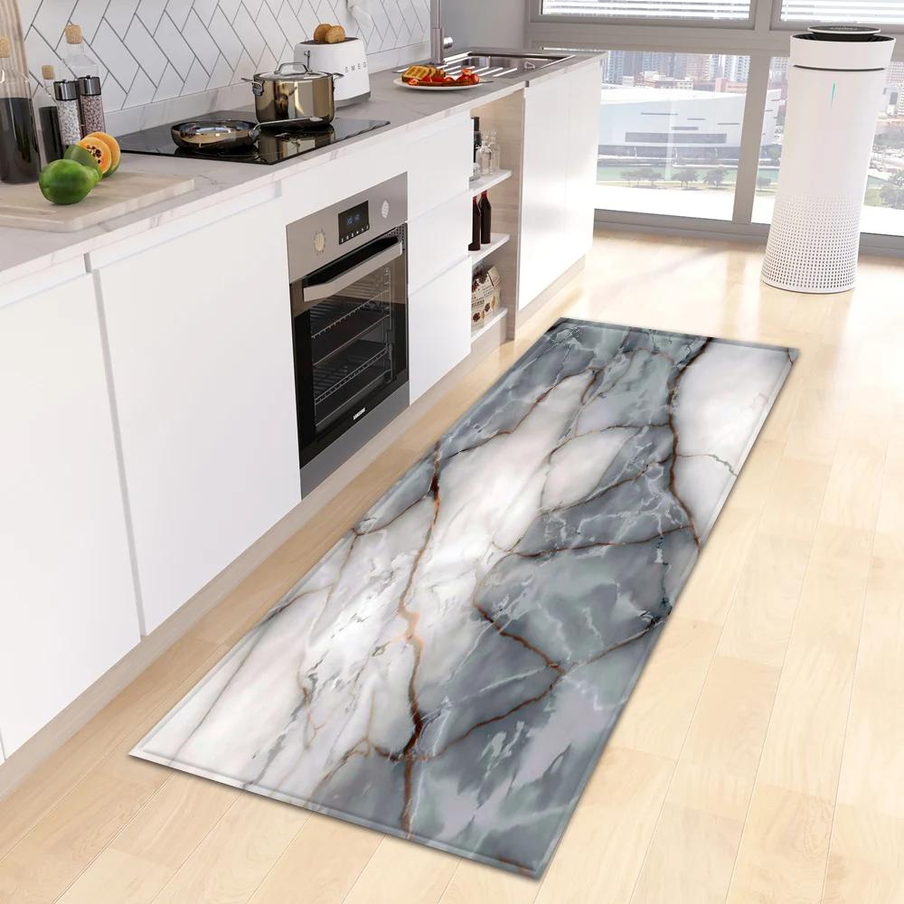 Anti-slip Kitchen Floor Mat with Water Absorbing Feet - Machine Washable, Easy to Clean, Quick Drying Home Decoration