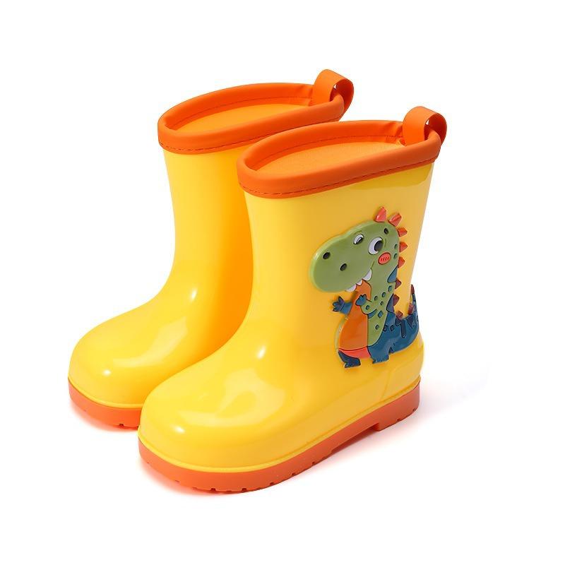 Pantofi de ploaie pentru copii, producător, cizme de ploaie cu desene animate, pantofi de ploaie pentru copii de dimensiuni medii și mari, fete, catifea, băieți, pantofi de apă antiderapanți cu dinozauri