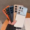 Original Leather Camera Protect Phone Case For Samsung S26 S25 S24 FE Ultra Plus For Magsafe Magnetic Charging Shockproof Cover
