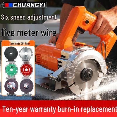 High-Power Multifunctional Handheld Electric Saw for Cutting Tile, Stone, Metal, and Wood