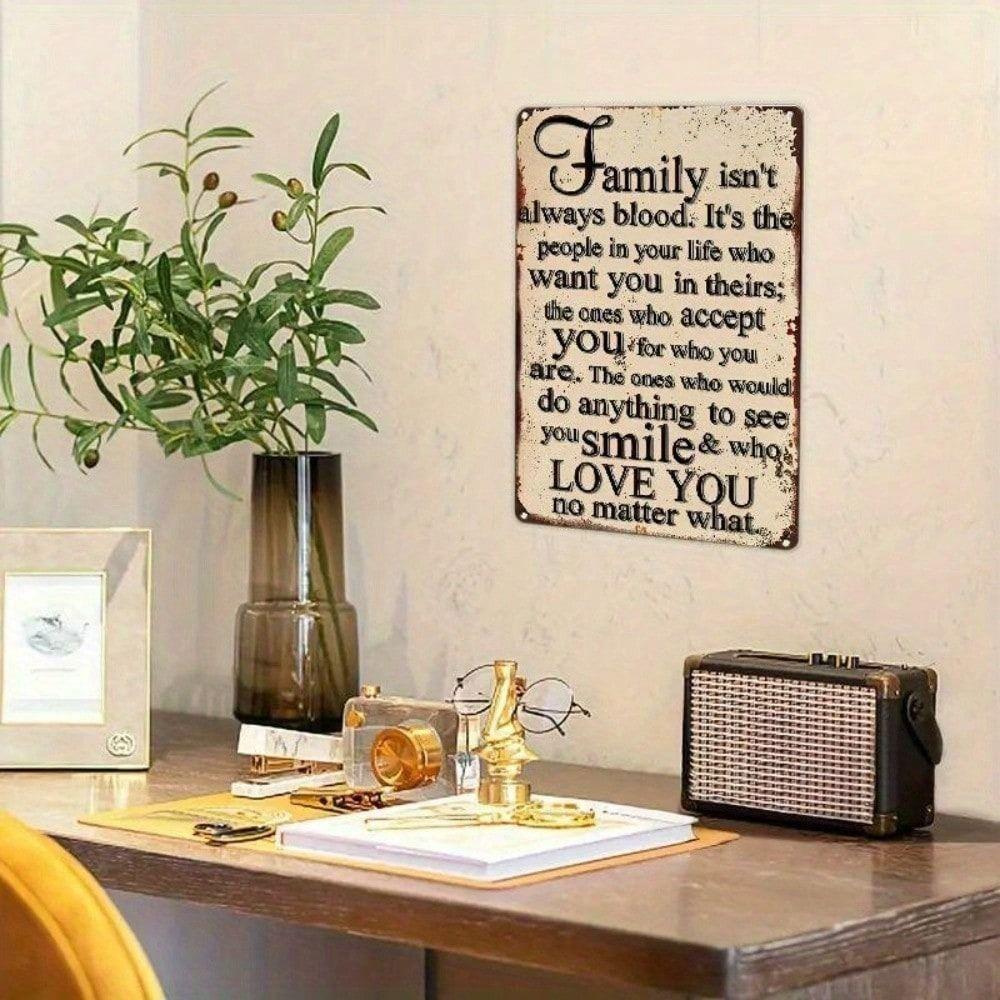 Vintage Metal Poster Wall Art Decor Motivational Sign for Farmhouse Home Office