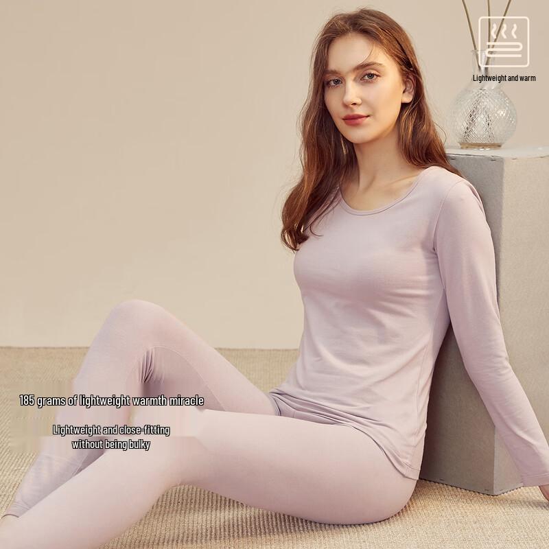 

Комплект термобелья из хлопка с круглым вырезом для пары 3XL