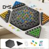 1 Set Triangle Chess Board Game 2 To 4 Players Geometry Learning Focus Logic Training Educational Rubber Band Triangle Pegboard Strategy Game Toy