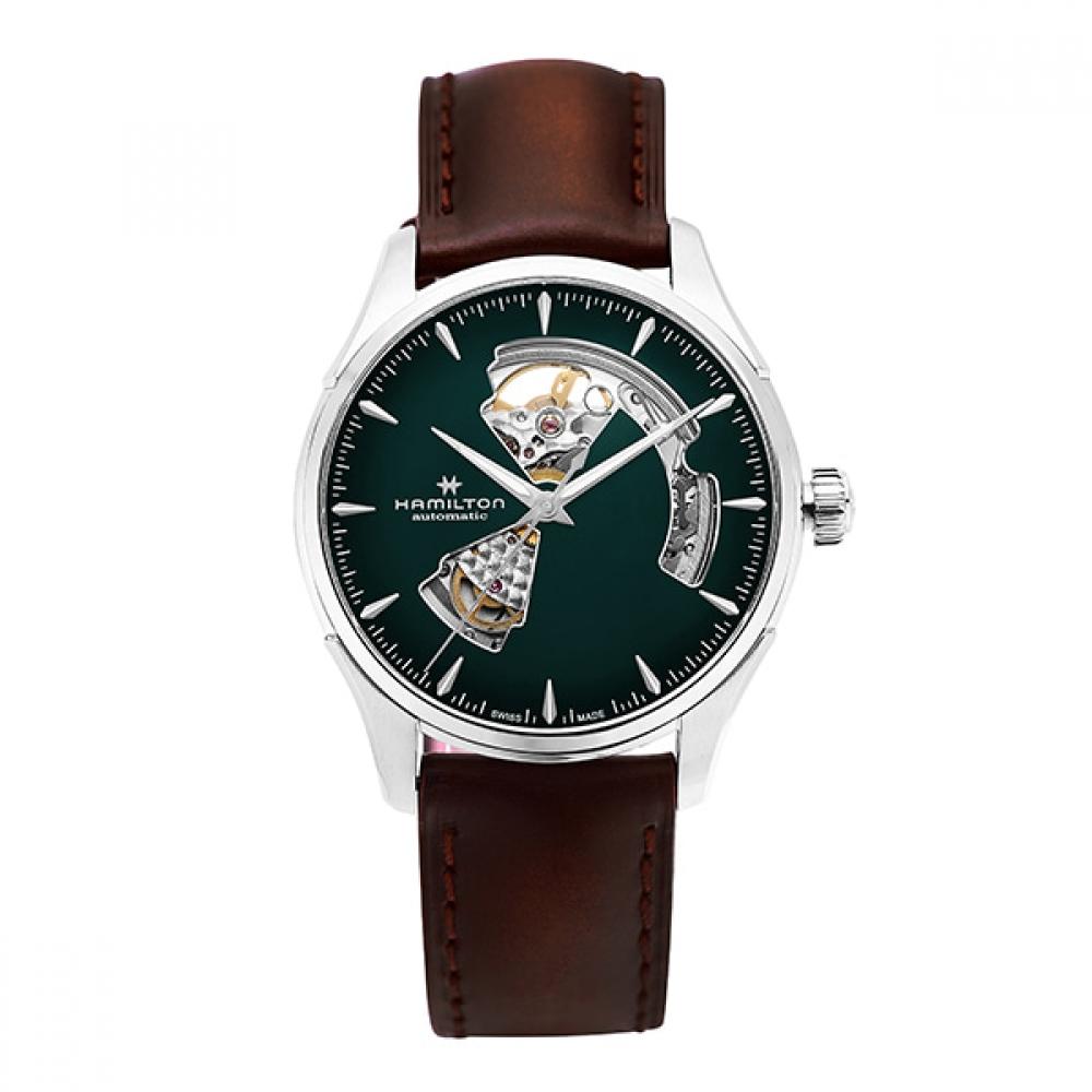 

Чоловічий шкіряний годинник Hamilton H32675560 Jazzmaster Open Heart H32675560