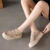 Little White Shoes Women's Summer New Ins Thick-soled Casual Women's Shoes Mesh Breathable Half-slippers Trend