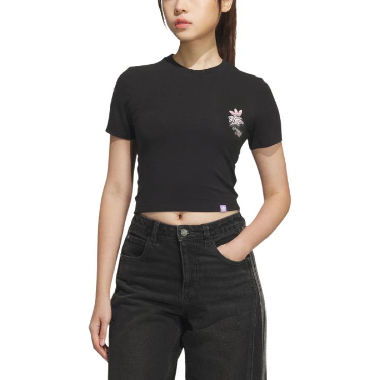 Adidas Originals Regular T Shirt Women's Black JN1680