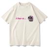 T-shirts I Love U Sad Hamsterfun Clothes with Kawaii Print for Women Aesthetic T-shirt Harajuku Street Style clothesVintage