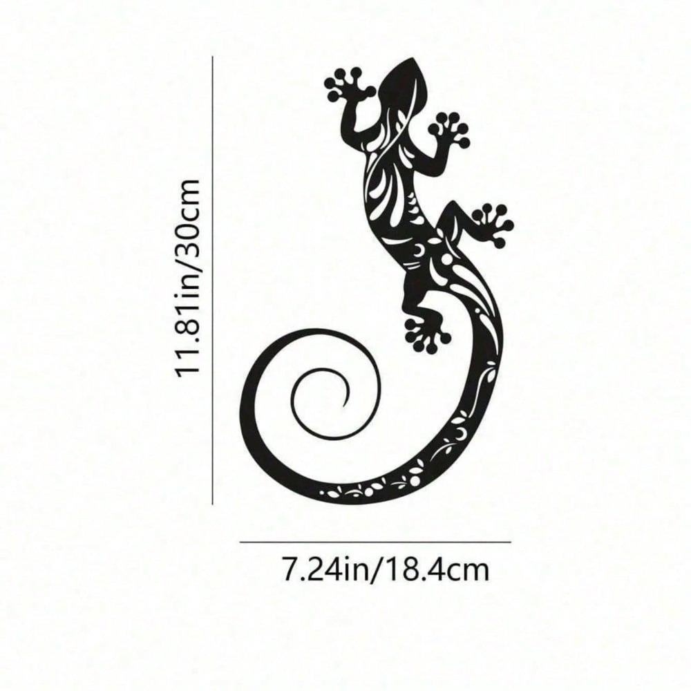 

Handcrafted Metal Gecko Wall Sculpture Modern Geometric Lizard Art Home Decor TY31841-0 разноцветный
