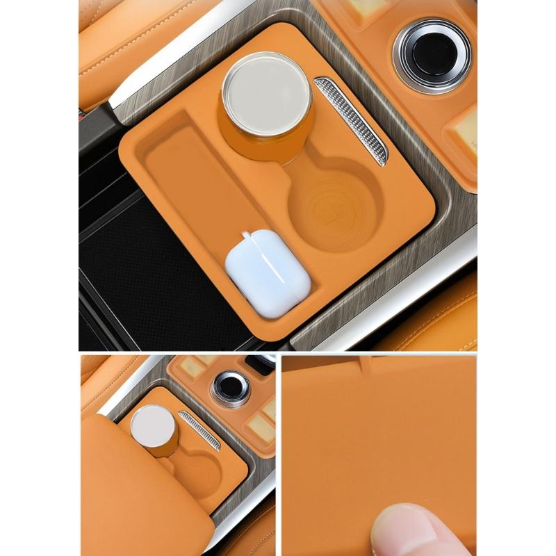 Central Control Push Pull Box for Tank 500 Hi4-Z/T 2023-2025 Armrest Storage Box Silicone Pad Car Interior Accessories