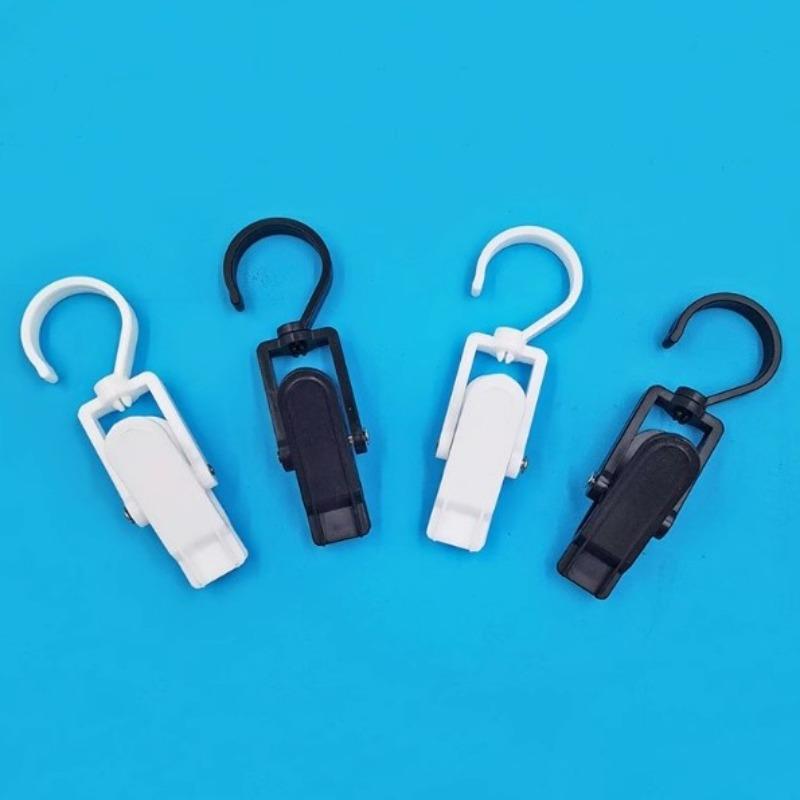 Storage Clips, Coat and Hat Plastic Sock Clips, Multi-functional Hat Clips, Hooks, Curtain Rod Clips, and Rotatable Towel Clips