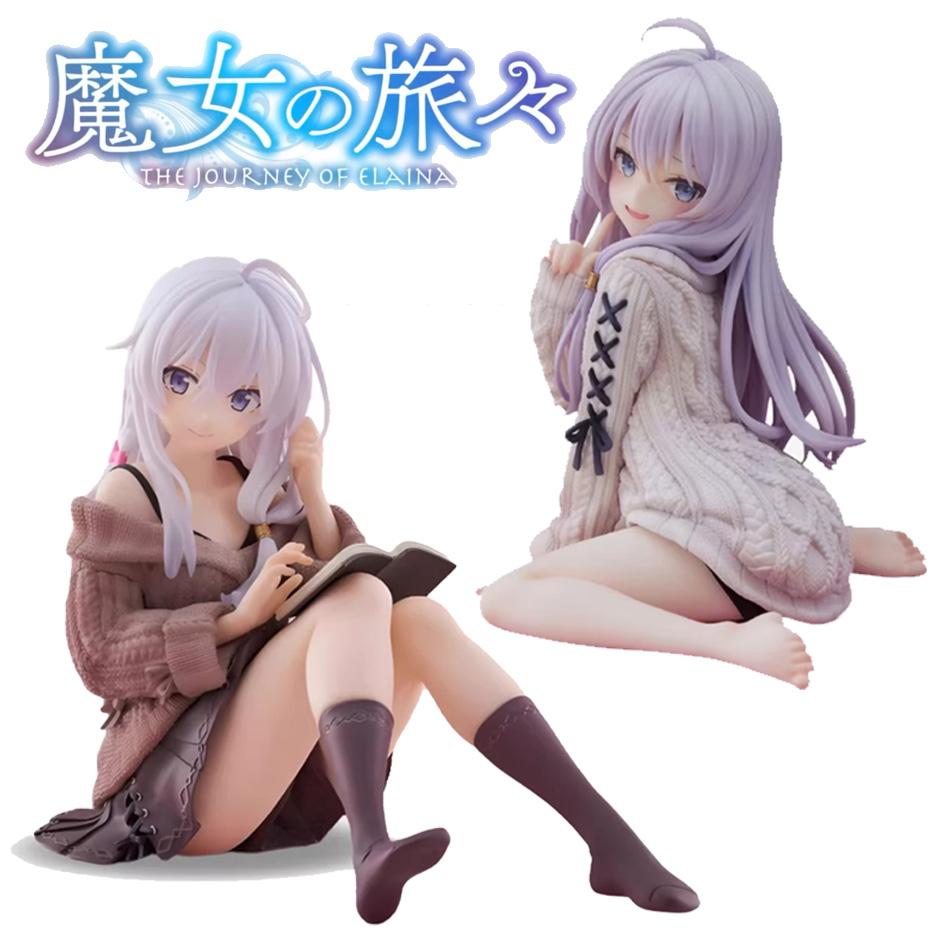 Elaina 15Cm Anime Figure Knit Dress Witch Action Figure Pvc Collectible Model Doll Toy For Christmas Gifts