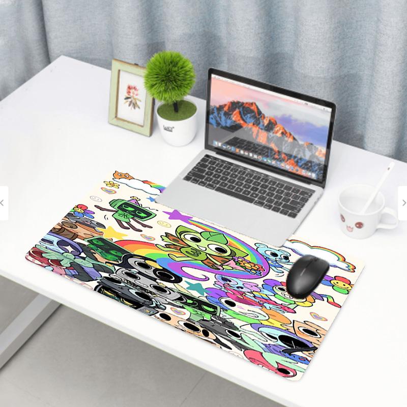 Dandy's World Print Mouse Pad, Anti‑Slip Desktop keyboard Mat, for PC Laptop Gaming Working Daily Use, Cool Festival Surprise Gift