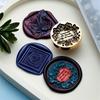 Flower Embossed Wax Seal Stamp Head for Wedding Invitation Envelope, Flower Textured Wax Seal Stamp Head
