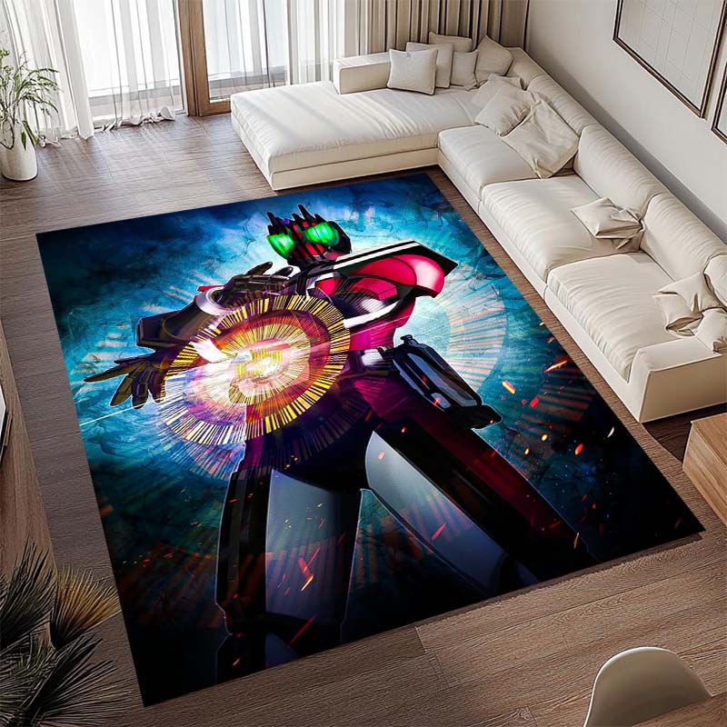 NewMasked Rider themed rugs are suitable for living rooms, bedrooms, sofas, doormats, and as non-slip rugs for children.1