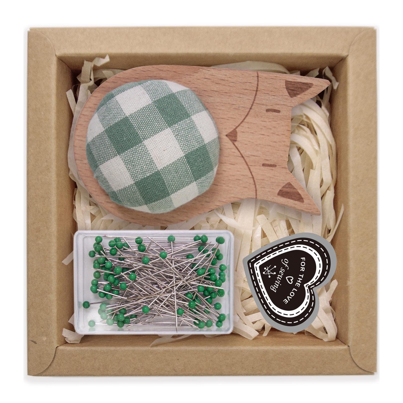 

Мягкая плюшевая подушка для шитья из шелковых ниток со 100 иглами в ассортименте для DIY проектов и поделок из ткани светло-зеленый