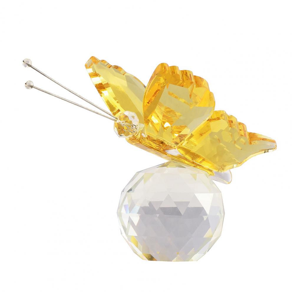 Unique Desktop Ornament Sparkling Butterfly Sculpture Sparkling Butterfly Figurine for Desk Shelf Decor Prismatic Butterfly