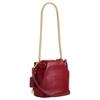 Coach Faye 18 Gold Logo Drawstring Bucket Bag Wrinkled Leather Mini Shoulder Bag Red Women bags CDB68-IMPX1