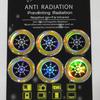 Customizable Mobile Radiation Protection Stickers - Energy & Negative Ion Shield, 6-Piece Set