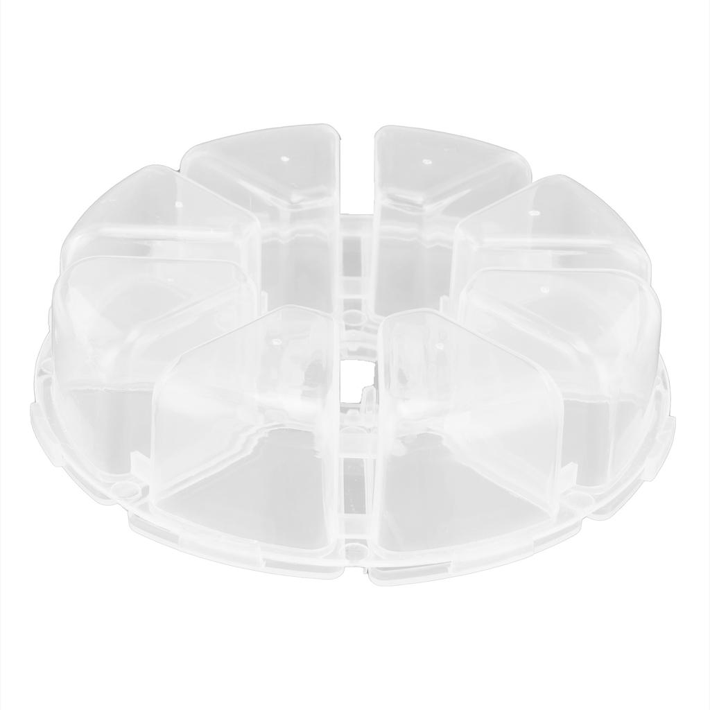 Smyckeskrin Plastmaterial Transparent Förvaringslåda med flera fack för Handgjorda Lösa Pärlor