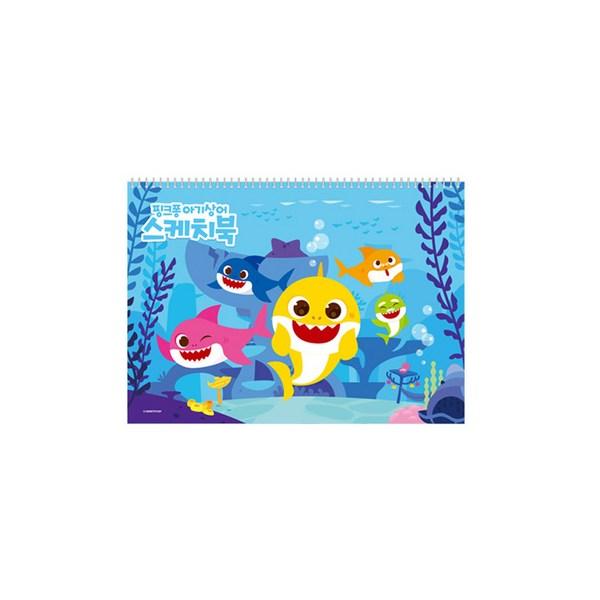 Všechny 4 náčrtníky Pinkfong, 26 listů, 345 x 248 mm, oblíbené korejské hračky