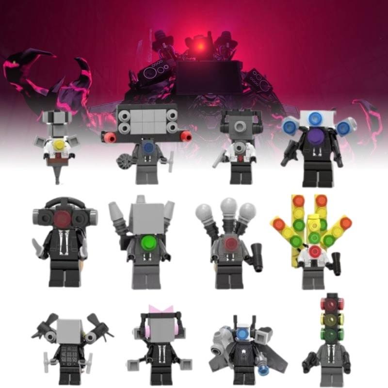 Skibidi Toilet 6pcs Character Assembling Building Blocks Toys Children Gift