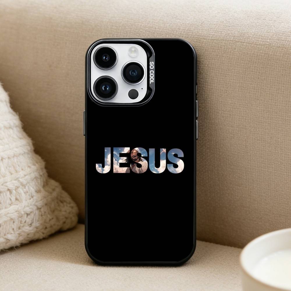 Bible Philippians Jesus Phone Case For iPhone 16,15,14,13,12,17,Pro,MAX Black Matte Shockproof Cover