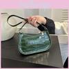 Retro Commuter Quality Single Shoulder Bag Female 2023 New Fashion Underarm Bag Street Trend Crocodile Pattern Women's Bag