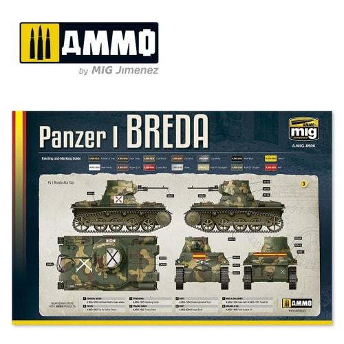 AMMO of MIG Jiminez 1/35 Scale Plastic Model Kit, Spanish Civil War, Spanish Rebel Panzer I Breda, 1936-1939, AMO-8506, Molded in Color