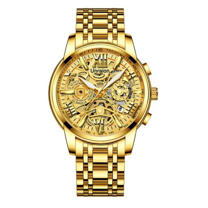 Watch Men s Calendar Non-Mechanical Watch Hollow Business Quartz Watch
