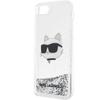 Karl Lagerfeld Klhci8Lnchcs Iphone 7/8/Se 2020 / Se 2022 Srebrny/Silver Hardcase Brokatowa Głowa Choupette