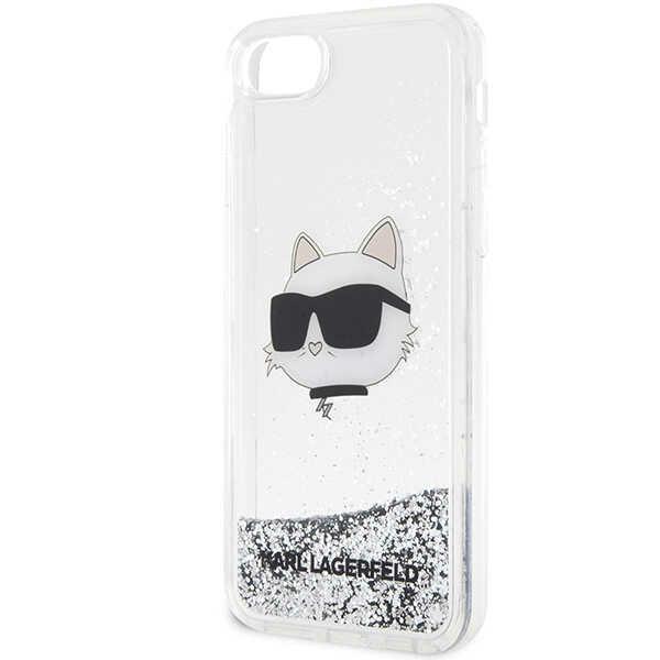 Karl Lagerfeld Klhci8Lnchcs Iphone 7/8/Se 2020 / Se 2022 Srebrny/Silver Hardcase Glitter Choupette Head