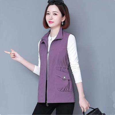 Spring Summer Vest Jacket Women's Sleeveless Coat Female Thin Waistcoat Casual Tops Outerwear