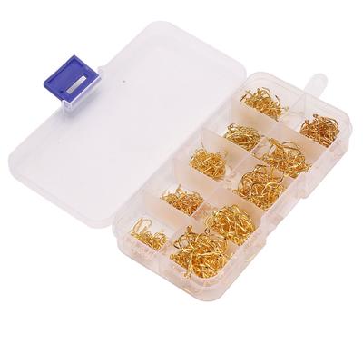 Caixa com 500 Peças Anzóis de Pesca Circulares Afiados e com Farpa de Aço de Alto Carbono Conjunto 3 12 (# 3)